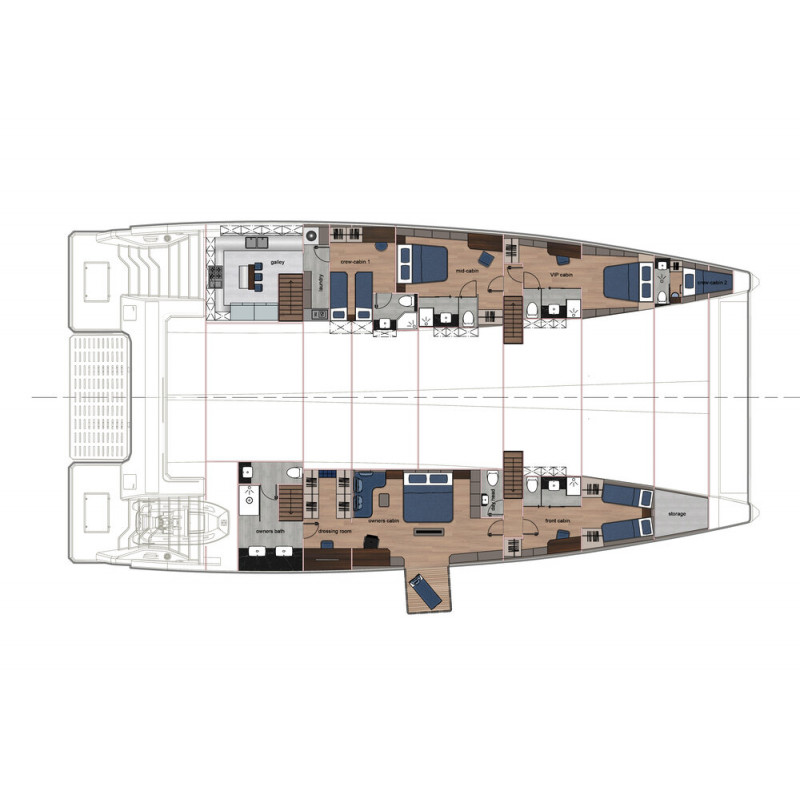 Balcony in Hull Cabin stb